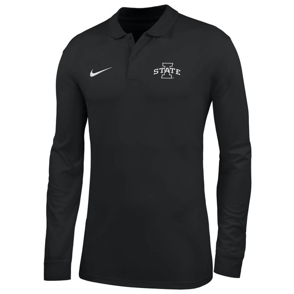 Nike I-State Black FA26 Long Sleeve Polo vendor image